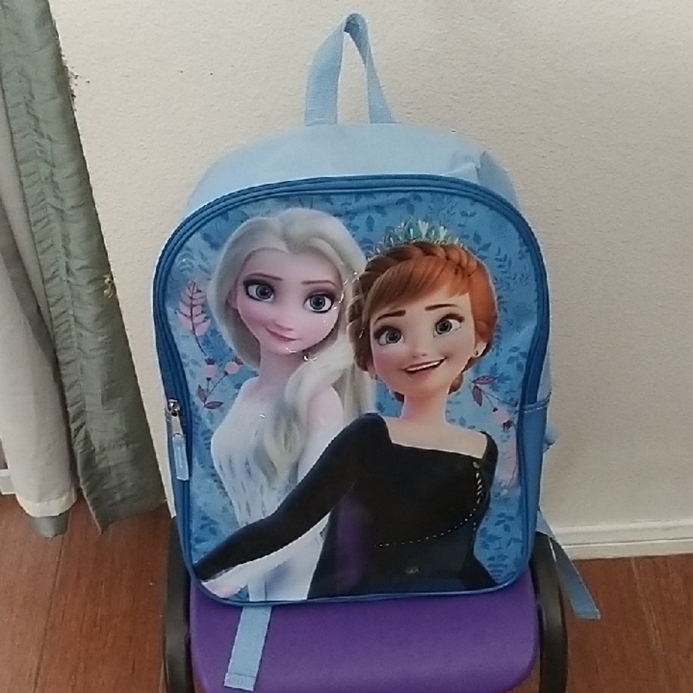 Blue Frozen Character Backpack